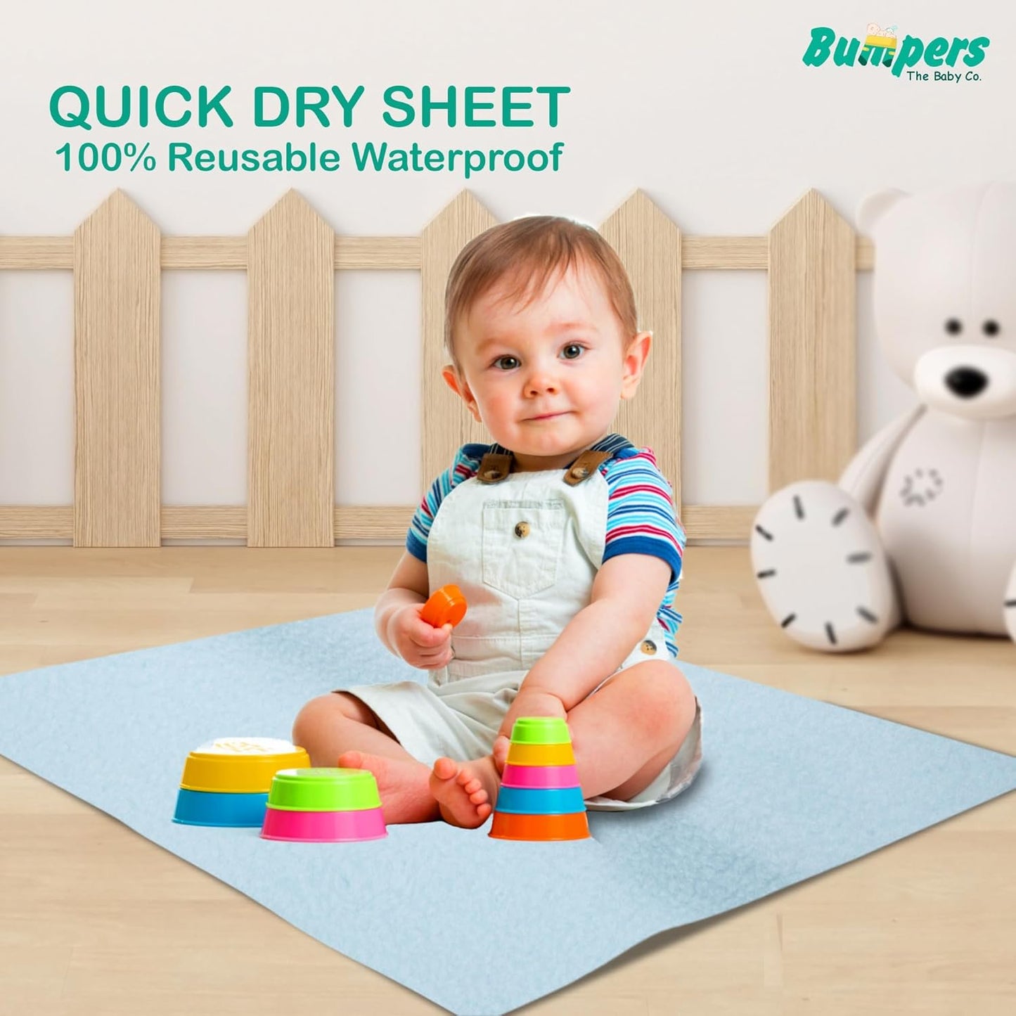 Quick Dry Sheet for Baby | Baby Bed Protector Sheet for Toddler Children