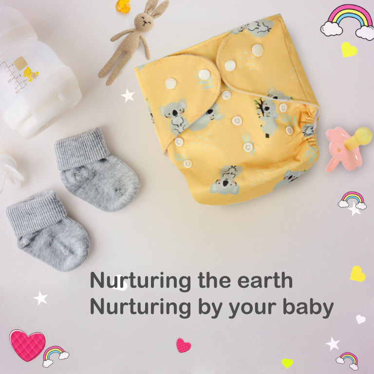 Premium & Ultra Soft Organic Cotton Diaper| Adjustable cloth diaper for babies/Kids - Bumpers
