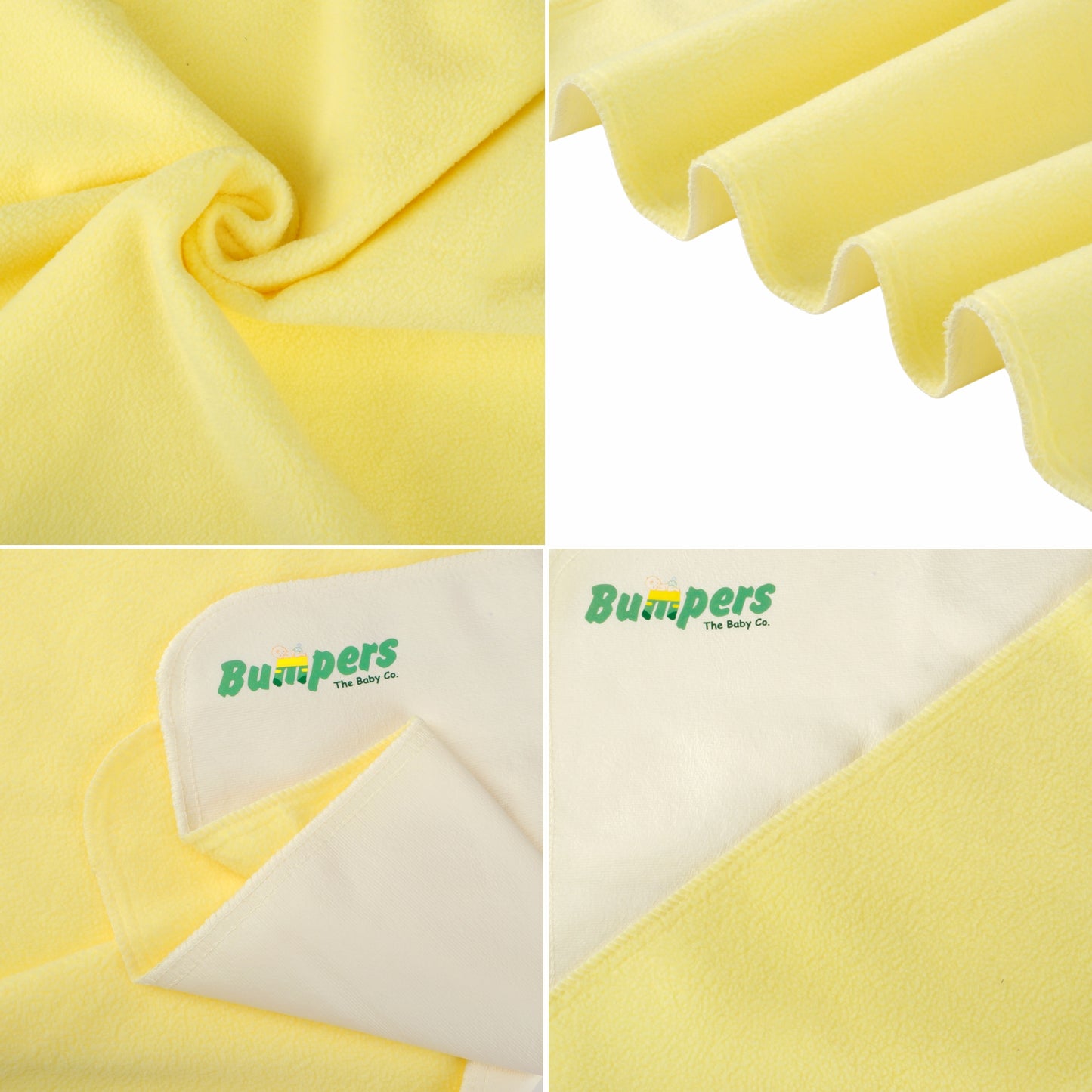 Anti-Piling Quick Dry & Absorbent Sheet Polycotton Baby Bed Protecting Waterproof Mat - Bumpers