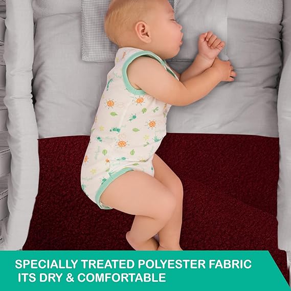 Quick Dry Sheet for Baby| Bed Pad Extra Absorbent Washable Mattress for babies (200 *140) XL Size - Bumpers