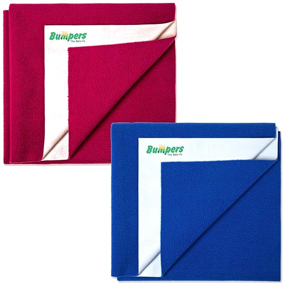 Quick Dry Sheet for Baby| Bed Pad Extra Absorbent Washable Mattress for babies (200 *140) XL Size - Bumpers