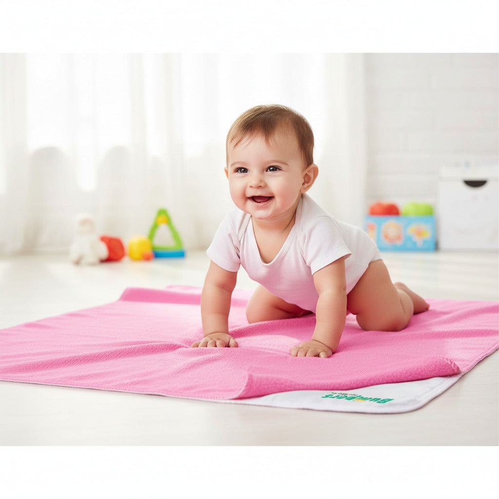 Instant dry Waterproof Baby Sheet, Washable & Reusable Sheet | Baby Bed Protector | Reusable sheets - Bumpers