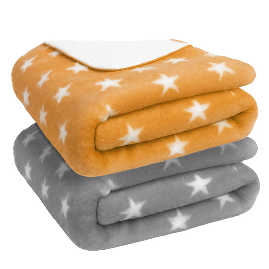 Bumper Star Baby Blanket Grey+Brown (PO2)