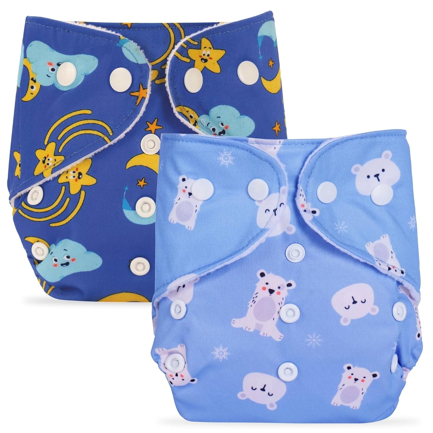Extra Absorbant, Reusable, Waterproof & Adjustable cloth diaper for babies/Kids - Bumpers