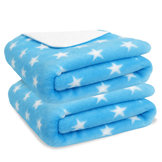 Bumper Star Baby Blanket Sky Blue (PO2)
