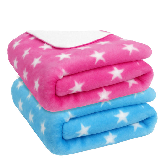 Bumper Star Baby Blanket Pink+Sky Blue (PO2)