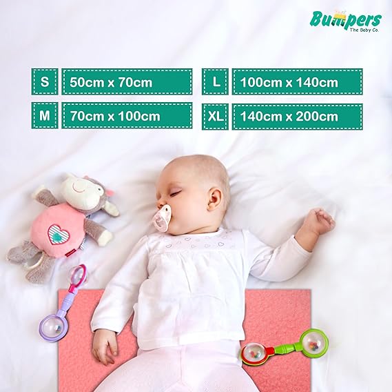 Quick Dry Sheet for Baby | Baby Bed Protector Sheet for Toddler Children - Bumpers