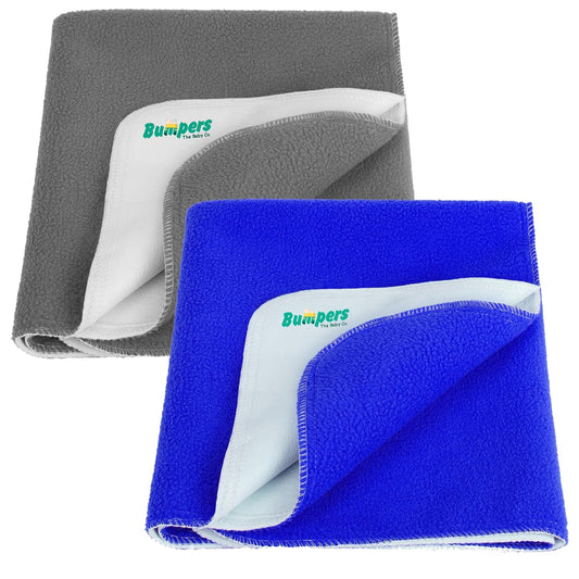 Anti-Piling Interlock Quick Dry & Absorbent Sheet Polycotton Baby Bed Protecting Waterproof (Pack of 2)