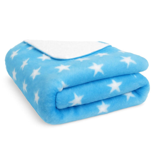 Bumpers Baby Fleece Blanket .Sky Blue, Pack of 1