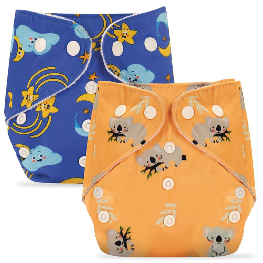 Extra Absorbant, Reusable, Waterproof & Adjustable cloth diaper for babies/Kids