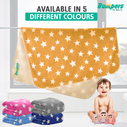 Bumpers Baby Fleece Blanket |Brown, Pack of 1
