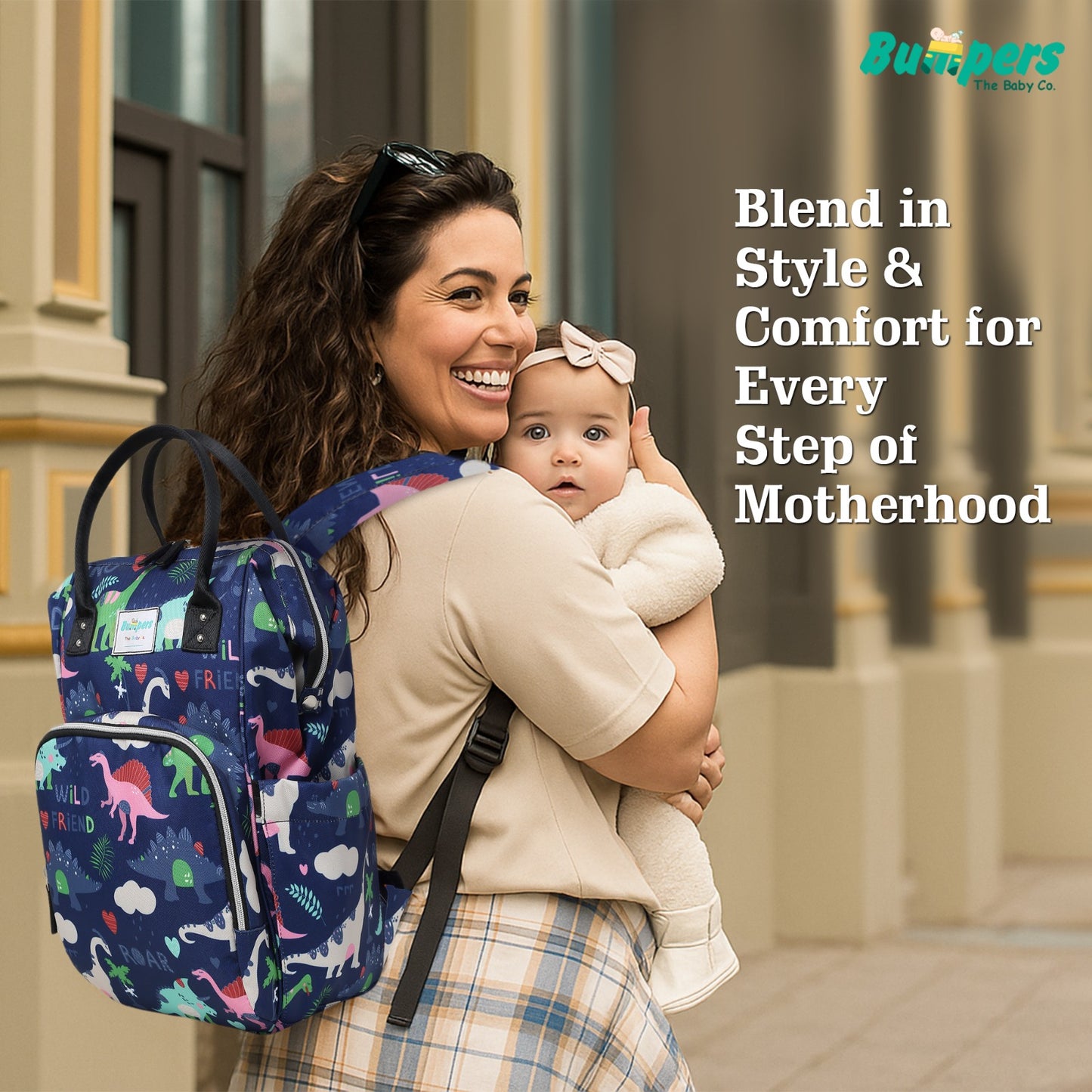 Bumper Dino Diaper Bag