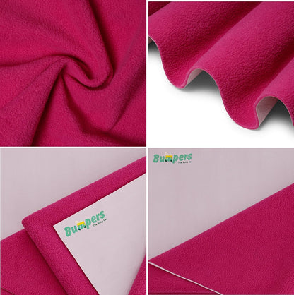 Waterproof Quick Dry Sheet for Baby| Bed Pad Extra Absorbent Washable Mattress Protector| Baby Bed Protecting Waterproof Mat (Rani Pink)