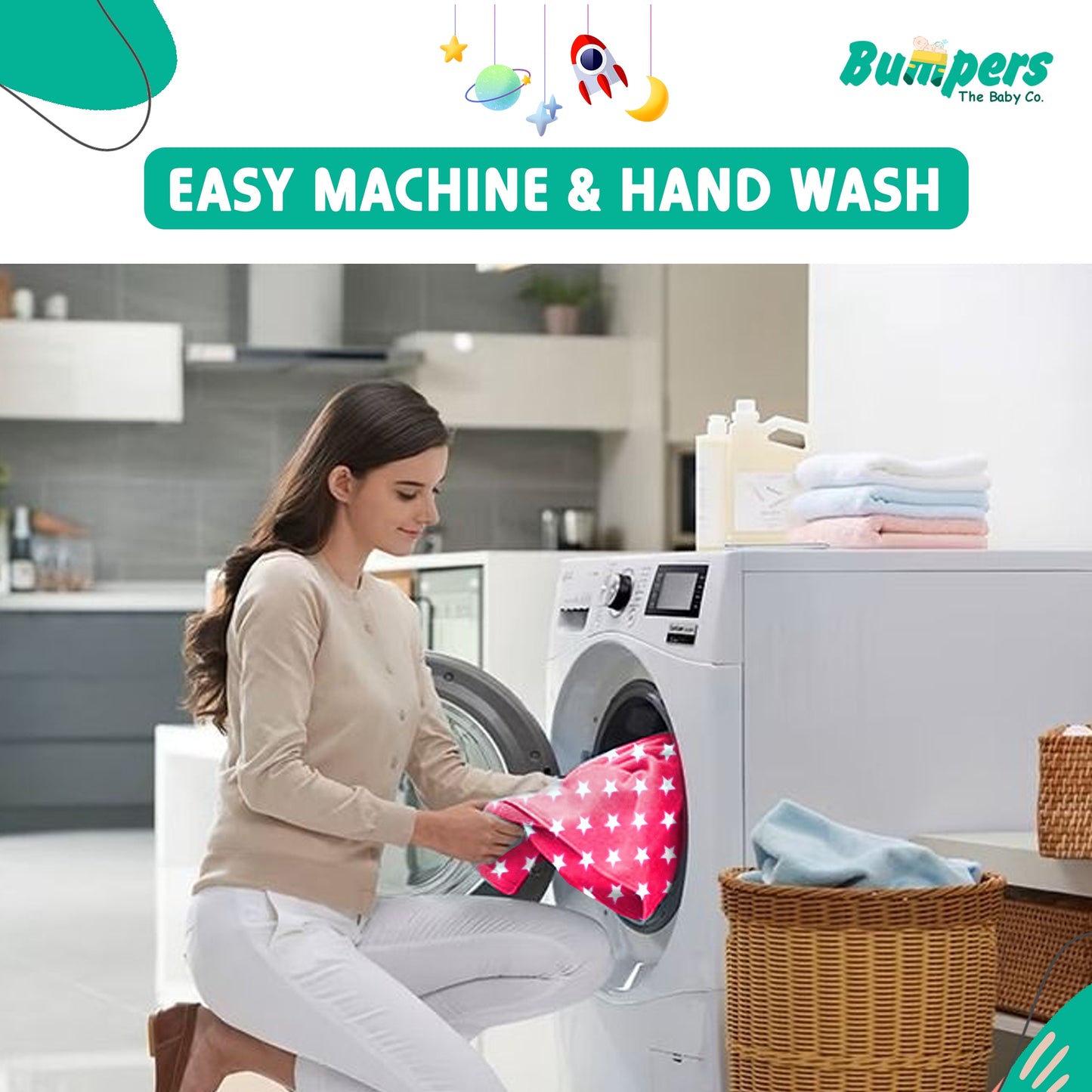 Bumpers Baby Fleece Blanket |.Pink, Pack of 1