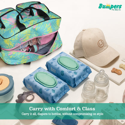Bumper Tropical Leaf Diaper Bag