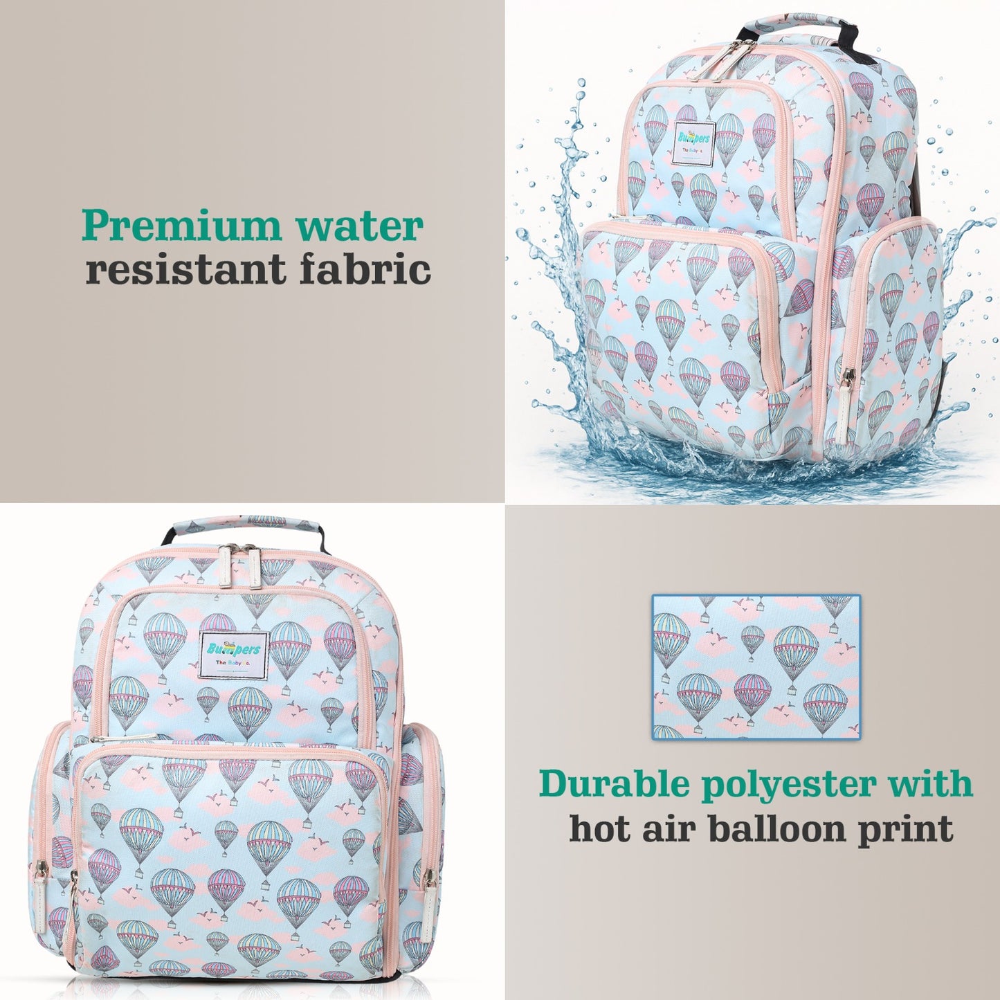Bumper Hot Air Balloon Diaper Bag