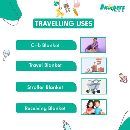 Bumpers Baby Fleece Blanket |.Pink, Pack of 1