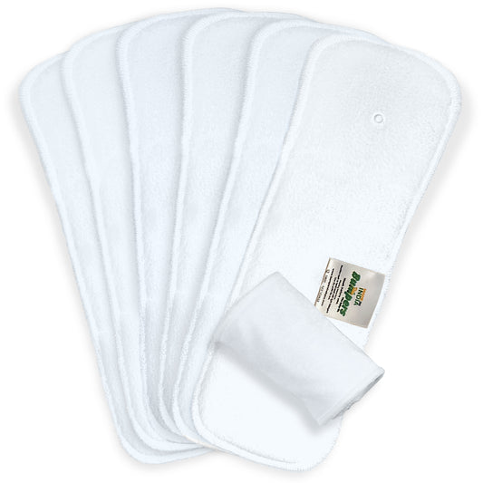 Bumpers Baby Insert Pad | Soft, Washable & Super Absorbent | Leakproof, Eco-Friendly, Comfortable & Safe for Babies | Ideal for Day and Night Use (Pack of 6)