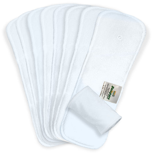 Bumpers Baby Insert Pad | Soft, Washable & Super Absorbent | Leakproof, Eco-Friendly, Comfortable & Safe for Babies | Ideal for Day and Night Use (Pack of 8)